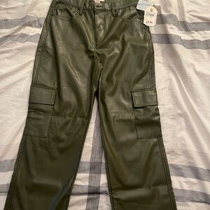 Altar'd State Straight Leg Cargo Jeans - Olive